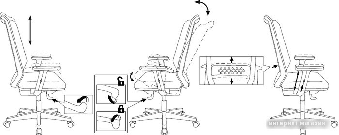 Кресло Бюрократ MC-611N TW-01 38-418 (черный)