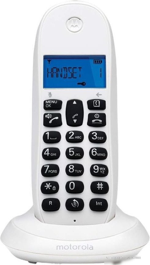 Радиотелефон Motorola C1001CB+ (белый)