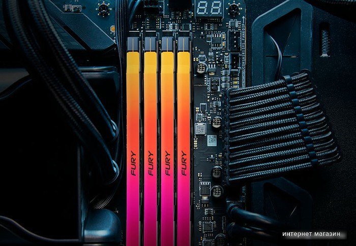 Оперативная память Kingston FURY Renegade RGB 2x16ГБ DDR5 7600МГц KF576C38RSAK2-32