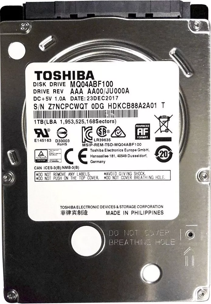 Жесткий диск Toshiba MQ04ABF100 1TB (уценка)