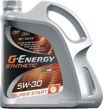 Моторное масло G-Energy Synthetic Super Start 5W-30 4л