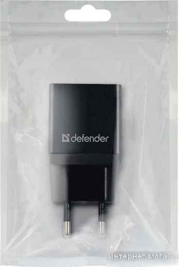 Сетевое зарядное Defender EPA-10 (черный)