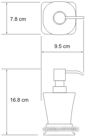 Дозатор для жидкого мыла Wasserkraft K-5499