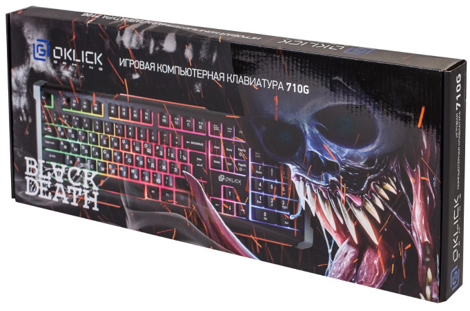 Клавиатура Oklick 710G Black Death