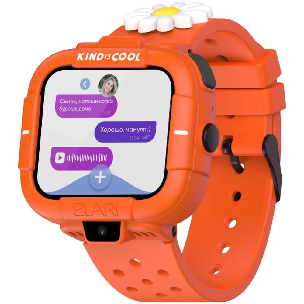 Детские умные часы Elari KidPhone MB (оранжевый)