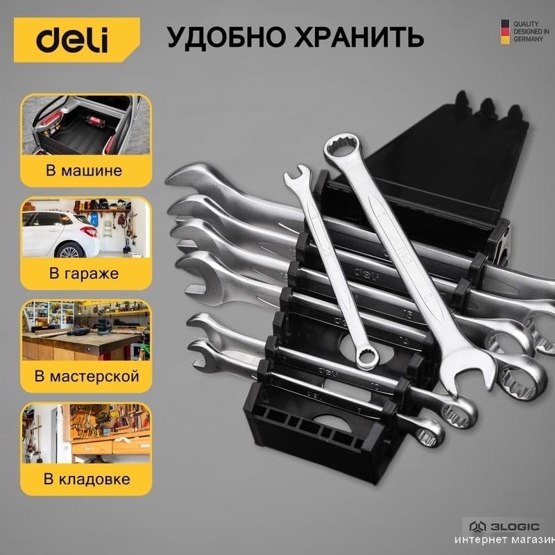 Набор ключей Deli DL130008A (8 предметов)