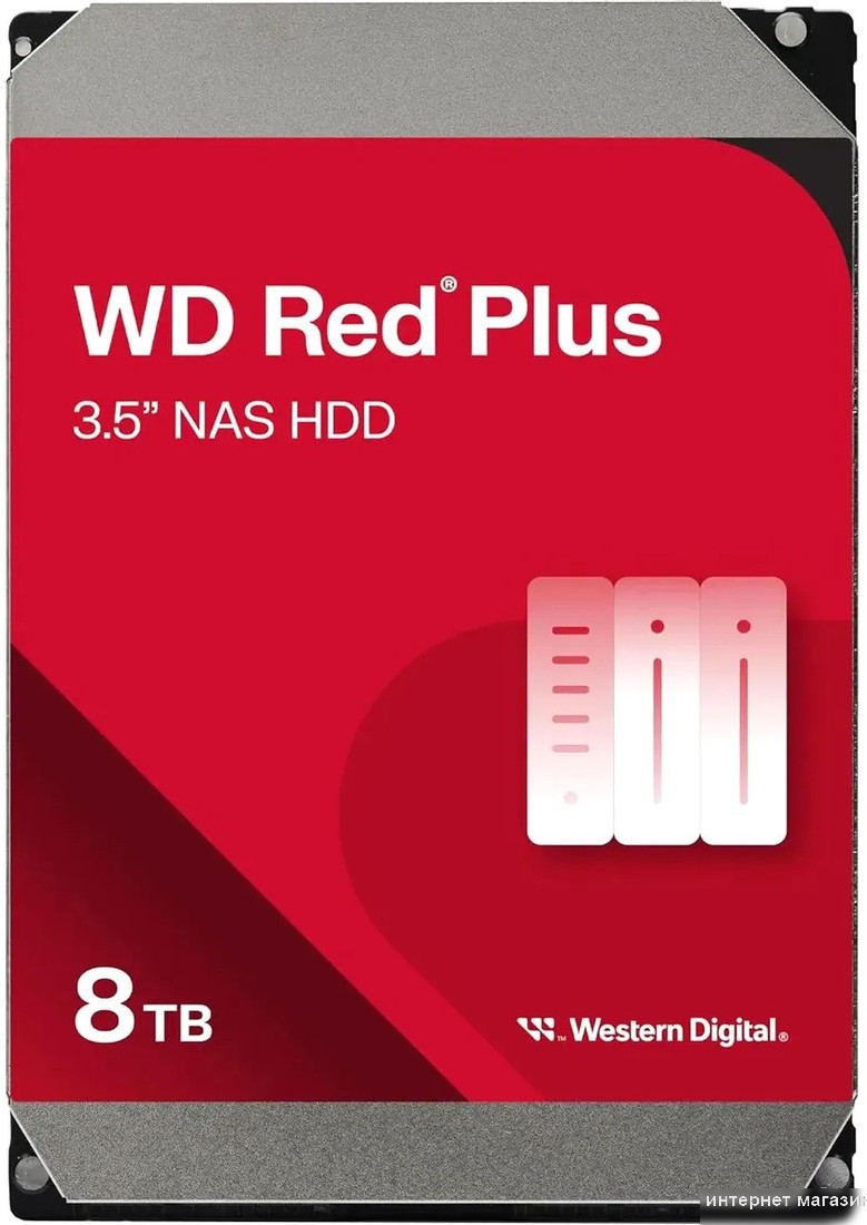 Жесткий диск WD Red Plus 8TB WD80EFPX