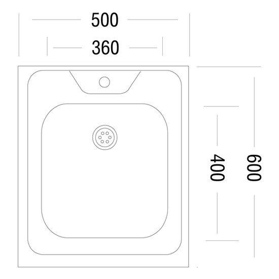 Кухонная мойка Ukinox Стандарт STD500.600 6C 0CS