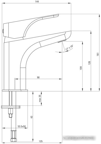 Смеситель Deante Hiacynt Bianco BQH A20M