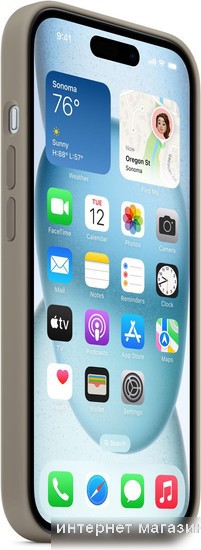 Чехол для телефона Apple MagSafe Silicone Case для iPhone 15 Plus (глина)