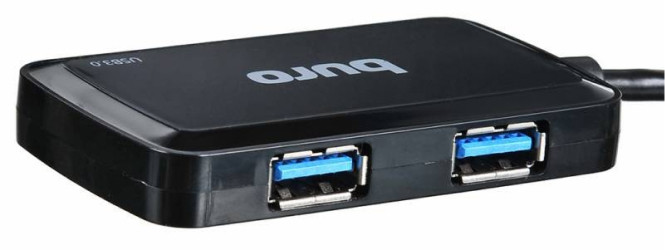 USB-хаб Buro BU-HUB4-U3.0-S