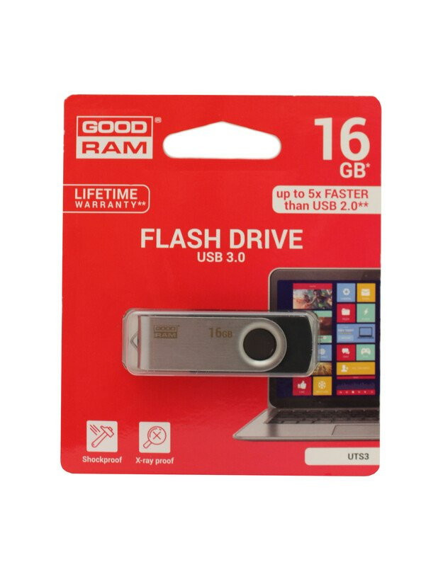USB Flash GOODRAM UTS3 16GB (черный) [UTS3-0160K0R11]