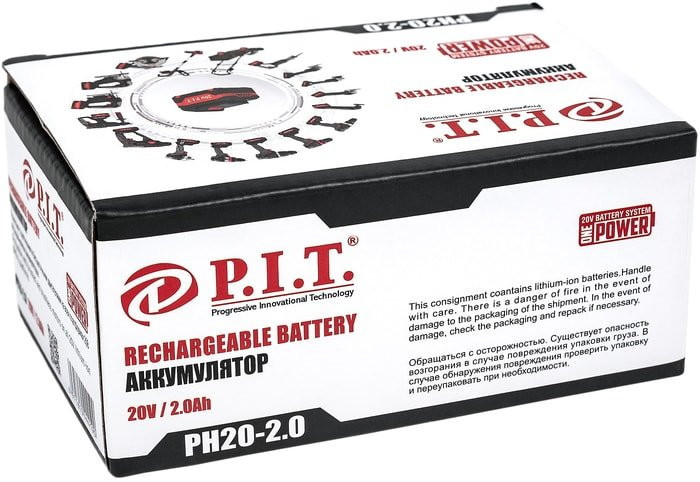 Аккумулятор P.I.T PH20-2.0 (20В/2 Ah)