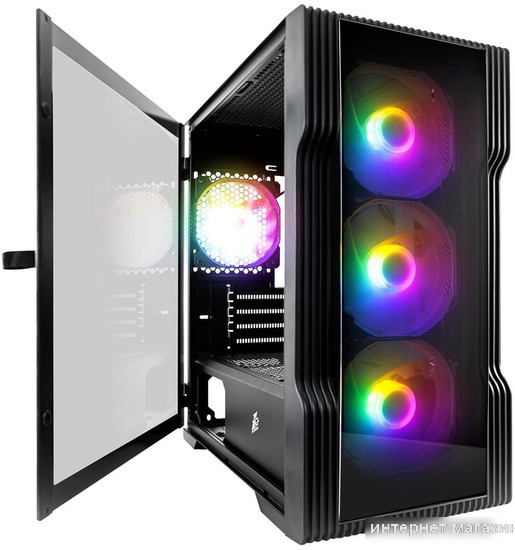 Корпус 1stPlayer Trilobite T3-G (черный)