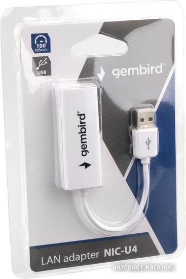 Сетевой адаптер Gembird NIC-U4