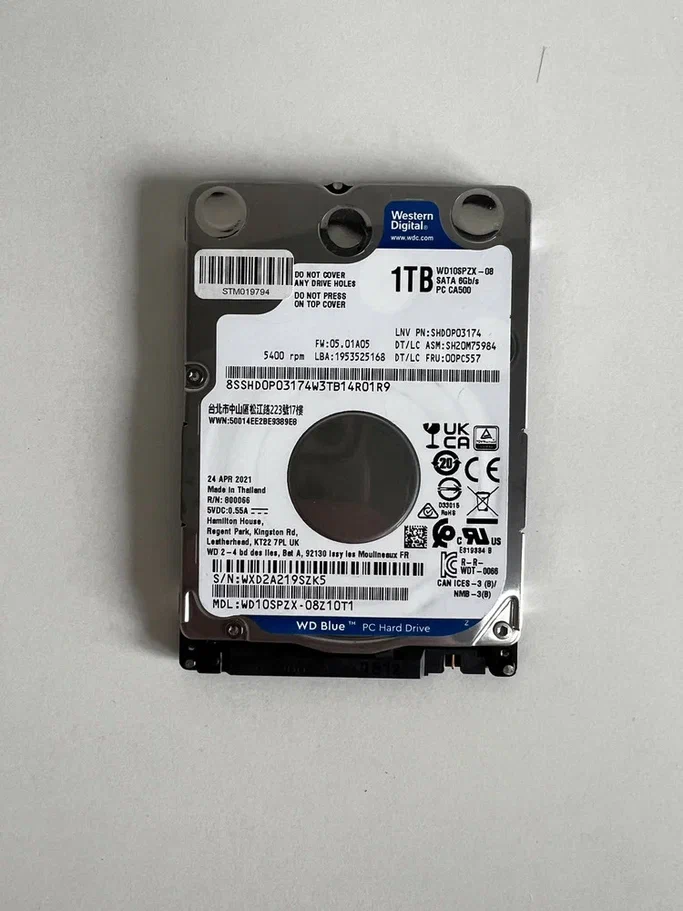 Жесткий диск WD Blue 1TB [WD10SPZX] (уценка)
