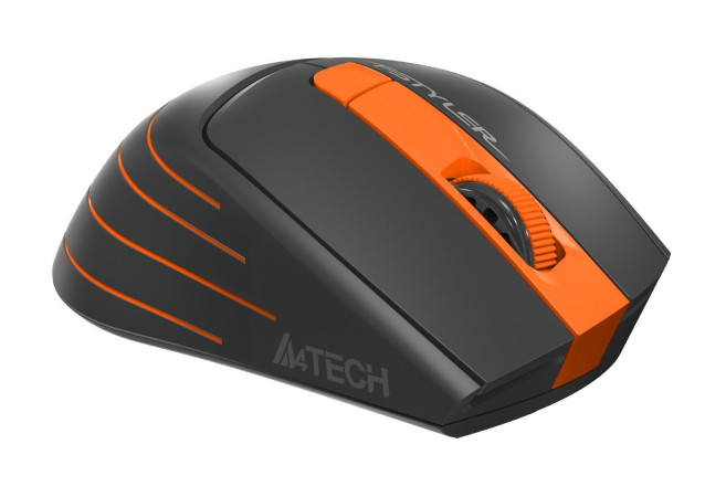 Мышь A4Tech Fstyler FG30S (серый/оранжевый)
