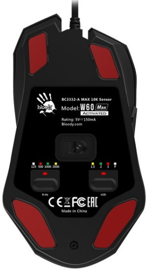 Игровая мышь A4Tech Bloody W60 Max (красный)