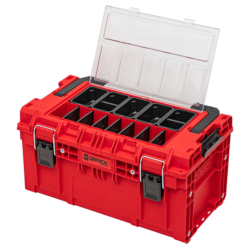 Ящик для инструментов Qbrick System PRIME Toolbox 250 Expert RED Ultra HD Custom, красный