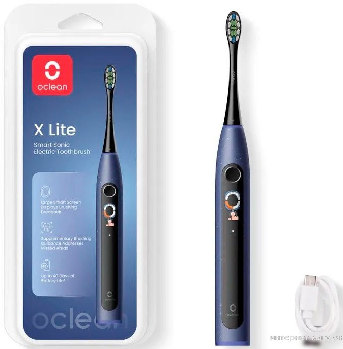 Электрическая зубная щетка Oclean X Lite (темно-синий)
