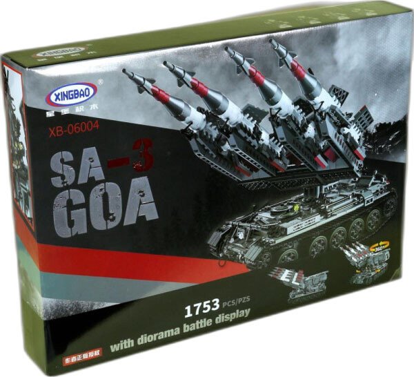Конструктор XingBao Military XB-06004 SA-3 GOA & T55