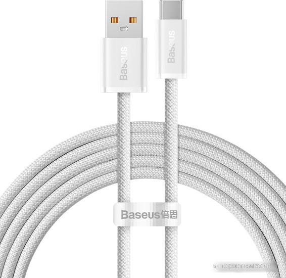 Кабель Baseus Dynamic Series Fast Charging Data Cable 100W USB Type-A - USB Type-C (2 м, белый)