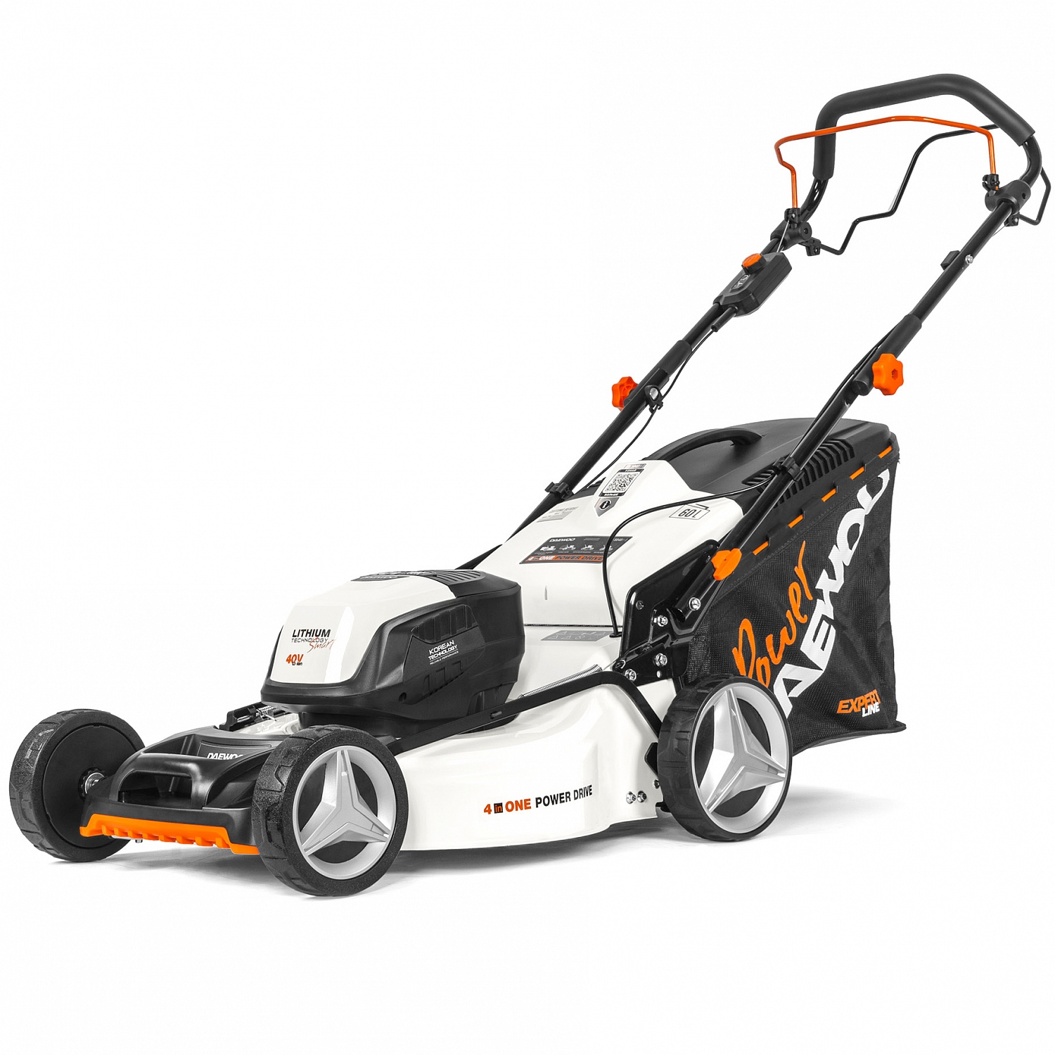 Газонокосилка аккумуляторная аккумулятора самоходная Daewoo Power DLM 5040 Li-S