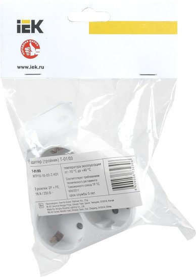 Разветвитель IEK WTP10-16-03-Z-K01