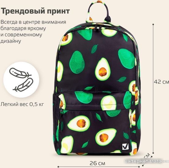 Школьный рюкзак BRAUBERG Dream Avocado 270769