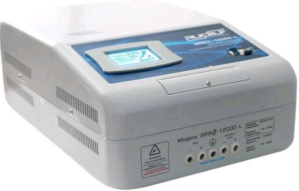 Стабилизатор напряжения Rucelf SRWII-6000-L