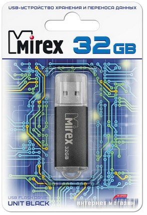 USB Flash Mirex UNIT BLACK 32GB (13600-FMUUND32)