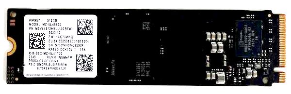 SSD накопитель Samsung 512 ГБ PM9B1 MZVL4512HBLU-00BTW (уценка)
