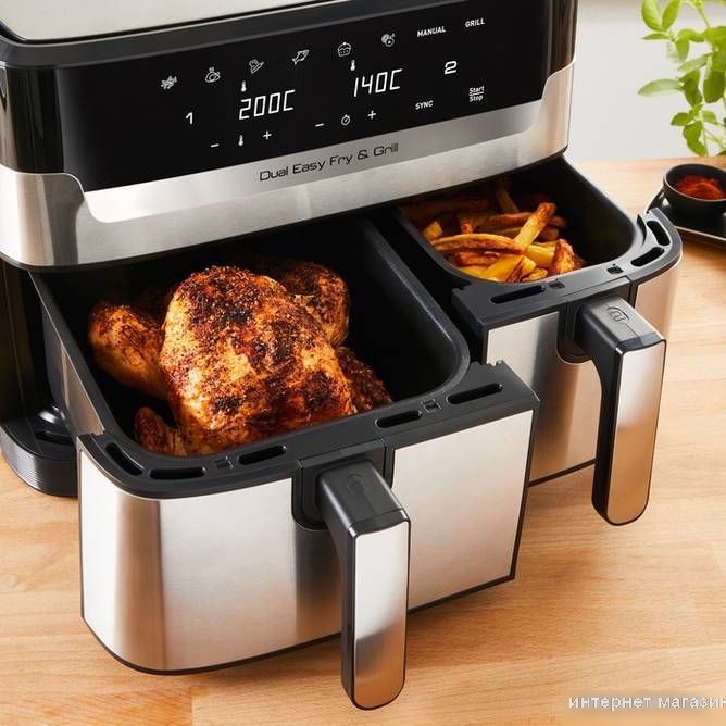 Аэрофритюрница Tefal Dual Easy Fry & Grill EY905D