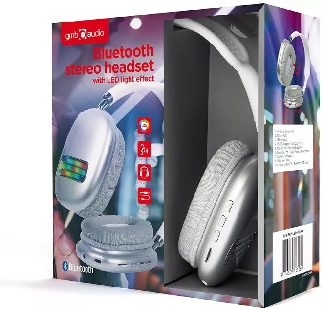 Наушники Gembird BHP-LED-02-W