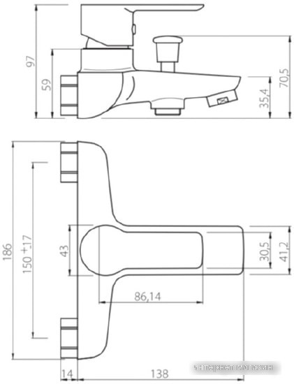 Смеситель RedBlu Origin Elegance 841000000