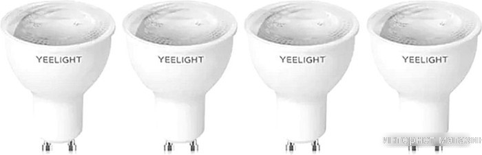 Светодиодная лампочка Yeelight Smart Bulb W1 YGYC0120005WTEU GU10 4.8 Вт (4 шт)