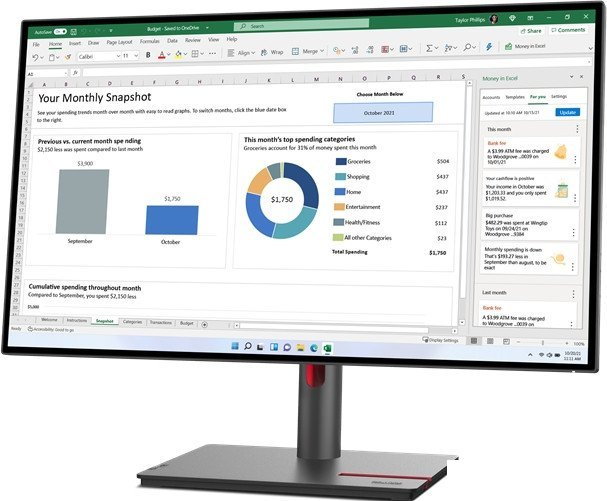 Монитор Lenovo ThinkVision P27h-30 63A1GAT1EU