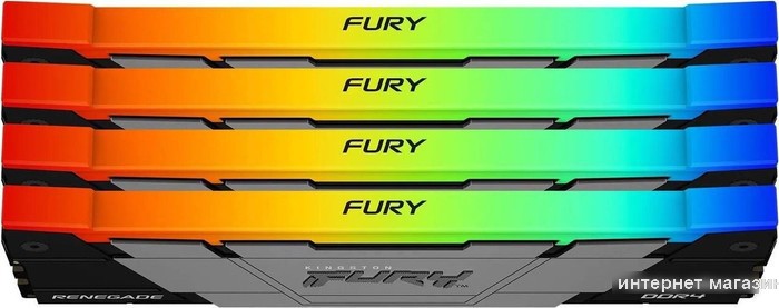 Оперативная память Kingston FURY Renegade RGB 4x16ГБ DDR4 3600 МГц KF436C16RB12AK4/64