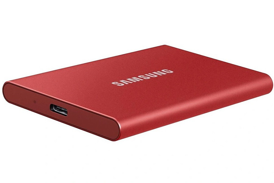 Внешний накопитель Samsung T7 1TB (красный)