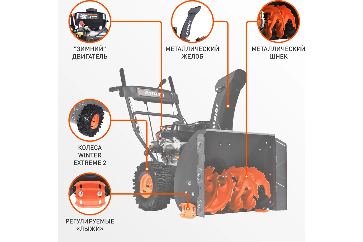 Снегоуборщик Patriot PS 707 E