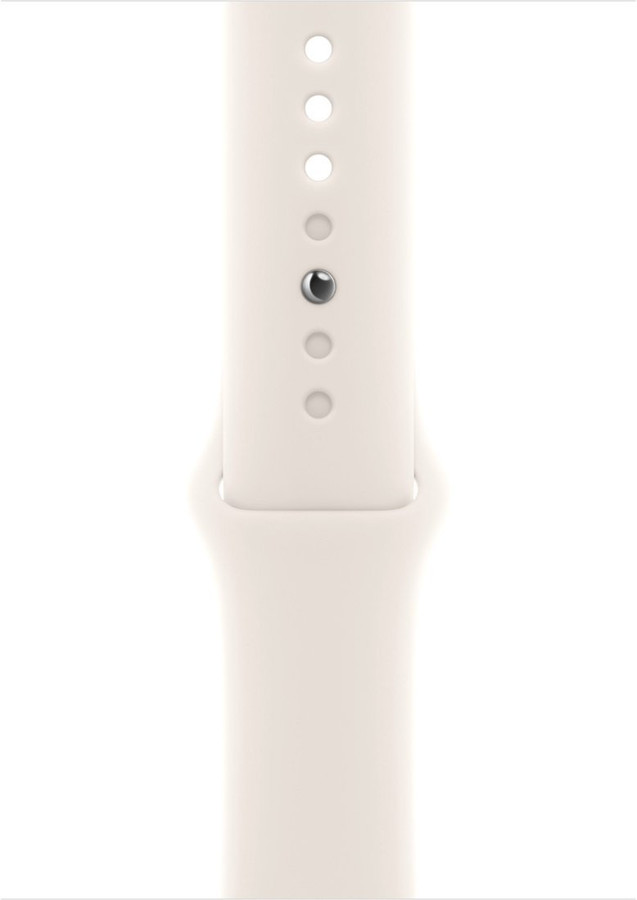 Умные часы Apple Watch Series 10 46 мм (алюминиевый корпус, розовое золото/звездный свет, спортивный силиконовый ремешок M/L)