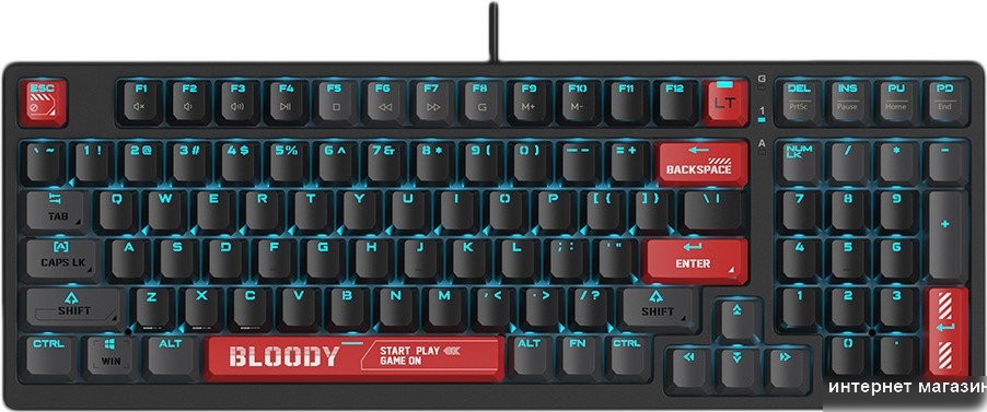 Клавиатура A4Tech Bloody AT98 (черный/красный)