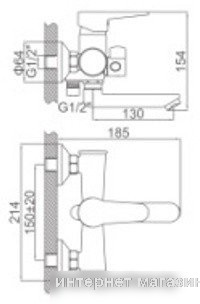 Смеситель Loffrey LF83112W (белый)