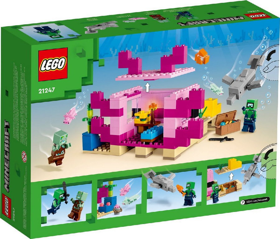 Конструктор LEGO Minecraft 21247 Дом аксолотля