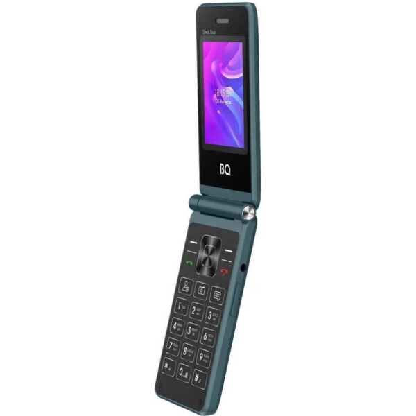 Кнопочный телефон BQ BQ-2412 Shell Duo (бирюзовый)