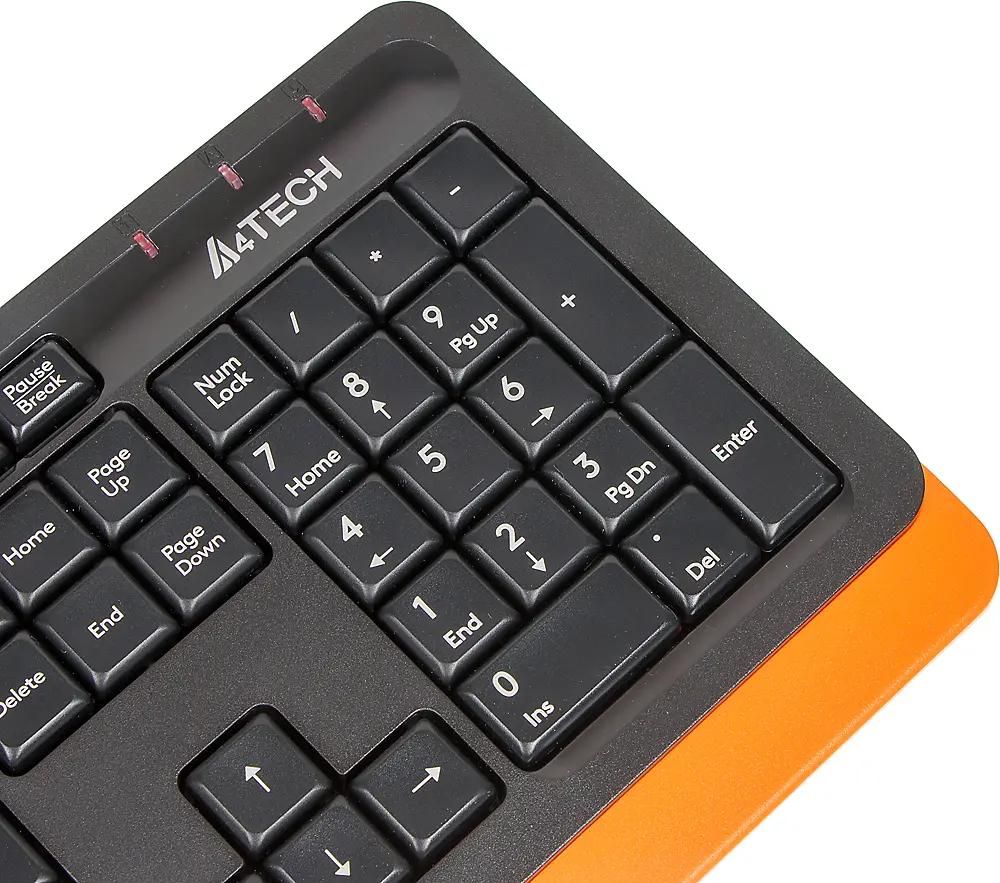Клавиатура A4Tech Fstyler FK10 (черный/оранжевый)