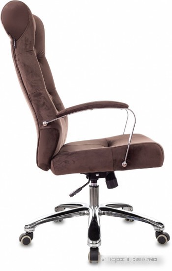 Офисное кресло Бюрократ T-9928SL Fabric (коричневый Italia 6/крестовина металл хром)