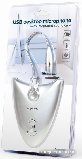 Проводной микрофон Gembird MIC-DU-01