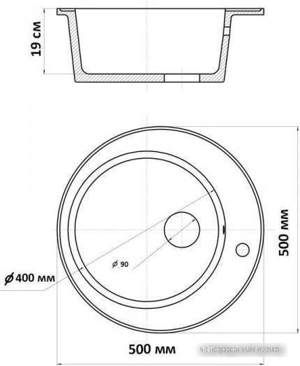 Кухонная мойка Wisent WR510-26 (антрацит)