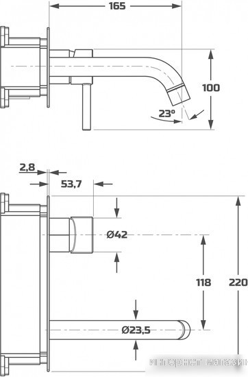 Смеситель Maxonor Pure Life PL7287-9